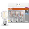 OSRAM LED BASE Classic A75, Lampade LED A Filamento Chiaro In Vetro Per Base E27, Forma Di Lampadina, Bianco Freddo (4000K), 1055 Lumen, Sostituisce le Lampadine Tradizionali 75W, Scatola da 3