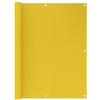 vidaXL Paravento da Balcone Giallo 120x400 cm in HDPE