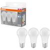 Osram LED Base Classic Lampadina con attacco E27, non dimmerabile, sostituisce 75 Watt, opaco, bianco freddo, 3 pezzi