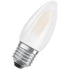 OSRAM Lampada a LED B40 a stella LED per base E27, forma di candela, vetro Matt, 470 lumen, bianco freddo, 4000k, sostituzione per lampadine da 40w convenzionali, non dimmerabile, 1 pacco