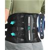 Fitomo Fascia Lombare Supporto Schiena con Supporto Ergonomico e Stecche in Fibra di Carbonio, Tessuto a Rete Ultra Fine, Fascia Elastica Lombare Donna Uomo per Lavoro, Sciatica, Postura