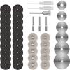 Flintronic Dischi da Taglio per Utensile Rotante per Metallo HSS in Resina Diamantata, per Legno, Plastica, Rame, Alluminio -36 Pezzi