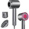 AIUNAOM Phon Capelli Professionale Ionico - Asciugacapelli Leggero e Silenzioso con Motore Brushless 150.000 RPM, 4 Temperature, 3 Velocità, Diffusore per Capelli Ricci, Accessori Magnetici