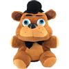 MAGIC SELECT Bambole di Peluche Nightmare Freddy Fazbear 25 cm compatibile con Five Night at Freddy.Figures di Peluche FNAF Felpati, Giocattolo per Bambini, Regalo di Natale Capodanno Compleanno