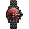 Diesel Orologio Baby Chief da uomo, movimento cronografo, cassa in acciaio inossidabile nero da 43 mm e bracciale in acciaio inossidabile, DZ4566