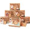 Qpout 12Pack Christmas Candy Boxes, Boxes Xmas Favor Bags for Christmas Party Favor Supplies