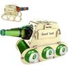 Lets Joy Portabottiglie per Birra in Legno, Porta Bottiglie da Vino, Porta Bottiglie Bar Decorazione Tavola, Regalo per Amanti della Birra, Decorazione Festa Oktoberfest Baviera