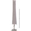 Sekey Ombrellone Copertura, 220×30/50 cm, Grigio chiaro