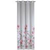 Gardinia Sehlbach Tenda pronta per l'uso con occhielli, Stampa base, Bianco, 135 x 245 cm, 135 x 245 cm, Stampa base floreale, Eleganza naturale, Opaco, Traslucida, Certificato Oeko-Tex, Nastro accorciante