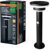 OSRAM Lámpara solar de exterior ENDURA Style, carcasa de acero inoxidable, color negro, IP44, con sensor de movimiento y luz diurna, alimentación solar, adecuada para entradas y terrazas