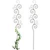 Relaxdays Supporto per Piante Rampicanti da Giardino, 2 pz. Tralicci di Sostegno per Edera, 160x30 cm, Metallo, Marrone