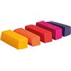 Rayher Pigmenti coloranti per cera, colore arcobaleno, 1x1x2,9cm, assortito, bus.blis. 5pz, 31640990