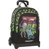PANINI SCUOLA Minecraft Movie Zaino Scuola Organizzato Trolley Staccabile