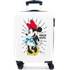 JOUMMA BAGS Trolley Cabina Mickey Magic Disney 55cm Bianco ABS 4 Ruote