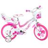 Dino Bikes Bicicletta Bambina 16 Flappy con Rotelle Stabilizzatrici