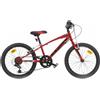 DINO BIKES Bicicletta 20 Pollici MTB Sport Rosso