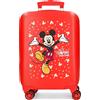 JOUMMA BAGS Mickey Best Friends Trolley Abs 50 Cm 4 Ruote Rosso