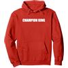 Generic Anello Campione Felpa con Cappuccio, Unisex per Adulti, Rosso, L