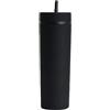 Cyrank Bicchiere con coperchio e cannuccia, bottiglie d'acqua con cannuccia Bicchiere di plastica riutilizzabile Tazze di caffè ghiacciate Bicchiere isolato 16 once(Nero)