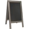 SECURIT Lavagna Nature 131x72,7x72cm legno grigio SANDWICH Securit