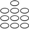 ECSiNG 10 Guarnizioni Ad Anello Eccentriche Per Tappi Per Lavabo Da 33x39x3 Mm Per Tappi Per Lavabo Da 40 Mm