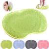 SOETDERT Tappetino per Piedi Scrubber, Tappeto Plantare Doccia in Silicone, Doccia Tappetino Poggiapiedi con Antiscivolo Ventosa, Massaggiatore Plantare, Spazzola Schiena Doccia per Pulizia Cura (Verde)