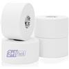OK TAPE Nastro sportivo bianco, set di 4 rotoli di nastro (3.8 cm x 13.7 m), nastro autoadesivo con forza adesiva extra forte, Bianco