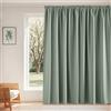PONY DANCE Tenda Oscurante da Interno Divisione per Binario a Soffitto 1 Pezzo L300 x A245 cm Tende Termiche con Fettuccia Curtain Camera da Letto Moderna, Verde Salvia