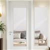 LunaMirror - Specchio da parete da appendere alla porta, 122 x 35 cm, con cornice in lega di alluminio bianco, per camera da letto, bagno, dormitorio