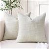 Dorunfeey Fodere Cuscini 45x45 Beige Ciniglia Decorativi Moderni Cuscini Arredo Divano Arredamento Copricuscino Federa Cuscino Moderno Copricuscini 45x45 per Salotto Camera da Letto Soggiorno Sala Sofa Set di 2