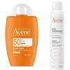 Avene Avène Eau Thermale Ultra Fluido Invisibile SPF 50 + Spray Pelle sensibile e irritabile 1 pz Set