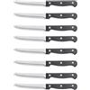 AURMOO Coltelli da Bistecca 8 Pezzi, Set di Coltelli da Carne, Set di Coltelli Bistecca, Professionale Set Coltello Bistecca, Coltellos da Tavola, Coltello Affilati con Lama in Acciaio Inox