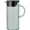 Stelton Brocca per acqua EM77, con coperchio, maniglia, filtro per cubetti di ghiaccio, caraffa moderna, contenitore in plastica per servire bevande fredde, succo di frutta e punch, 1,5 litri, verde