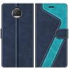 MOBESV Custodia per Motorola Moto G5S Plus, Cover a Libro Magnetica Custodia in Pelle per Motorola Moto G5S Plus, Blu