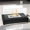 Dmora - Camino a bioetanolo Dscozzarell, Caminetto ecologico, Focolare senza fumo, Riscaldatore ad etanolo, Made in Italy, 18x35 h21 cm, Nero
