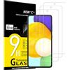 NEW'C 3 Pezzi, Vetro Temperato per Samsung Galaxy A52, A52 5G, A52S 5G, anti graffi, senza bolle d'aria, ultra resistenti (0,33 mm HD ultra trasparente), durezza 9H Glass