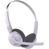 JLab Go Work Pop Cuffie Bluetooth con Microfono senza Filo - Cuffie da PC e Lavoro con 50 ore di Riproduzione, Wireless Headset Bluetooth, Connessione simultanea a Computer e Cellulare, Lilla