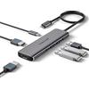 Lemorele Docking Station USB C 2 HDMI 4K per Windows MacOs MST A+B+C, 3 USB 3.0, PD100W -6in1 Aluminio Hub USB-C Dual HDMI Dock Station Usbc Doppia Monitor per MacBook air pro Laptop PC Adattatore
