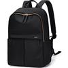 GOLF SUPAGS Zaino per Laptop Con Scomparto per Laptop Separato Zaini per Computer Resistenti All'acqua Adatti a Borse da Lavoro da Viaggio per Notebook da 15 Pollici per Donne (Nero)