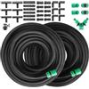 MAMIZO Set Tubo Poroso per Irrigazione a Goccia, Tubo Gocciolante da Giardino per Prati, Patii (100m)
