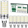 Tailcas Lampadine LED E14 12W, 6 pezzi Luce Bianca Fredda 6000K, Equivalente 100W Lampada Alogena, 1000lm, Non Dimmerabile Nessun Sfarfallio Risparmio Energetico Lampadina E14,CA 220-240V
