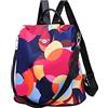 shepretty Zaino Donna antifurto Borsa Tracolla Colorato Zainetto Viaggio Daypack zaino donna scuola, rainbow-5