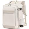 KLOSTAIN Zaino da Viaggio Easyjet 45x36x20 Zaino da Viaggio Aereo Bagaglio a Mano 30L Borsa da Cabina Zaino per Uomo e Donna da Lavoro Viaggio e Trekking Scuola,15.6 Pollici Zaino Porta PC Beige