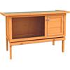 Pawhut Gabbia per Conigli Conigliera da Esterno in Legno di Abete, 90x45x65cm