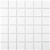 Mosaik-Netzwerk mosaico piastrelle di rete quadrato tinta unita bianco opaco ceramica piastrelle parete pavimento doccia Parete