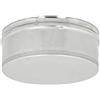 ZINCO GROUP Tappo cieco per tubo Acciaio Inox canna fumaria stufa caminetto barbecue (80 mm)