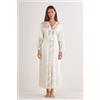Intimissimi Vestaglia Lunga In Seta All About Flowers Avorio