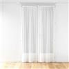 Douceur d'Intérieur Odilia Coppia di Tende a Vetro con Passanti, 2 x 70 x 240 cm, Tessuto in Mesh
