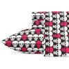 Betsey Johnson Skulls Sheet Set, Twin, Bright Pink