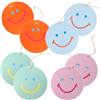 Talking Tables 8 x Etichette regalo di compleanno 10 cm Kraft Smiley Faces con spago per regali fai da te Etichette di ringraziamento Decorazione Imballaggio riciclato Senza plastica